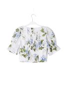 Women's T-shirt Short Sleeve Blouses Tassel Streetwear Leaves Flower main image 3
