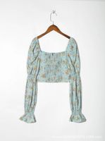Women's Blouse Long Sleeve Blouses Vacation Ditsy Floral main image 5