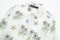 Women's Blouse Long Sleeve Blouses Printing Button Vacation Coconut Tree main image 5