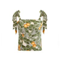 Women's Camisole Tank Tops Backless Streetwear Ditsy Floral main image 4