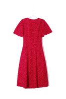 Women's Regular Dress Streetwear V Neck Tassel Short Sleeve Polka Dots Knee-Length Holiday Daily main image 3