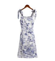 Women's Strap Dress Streetwear Square Neck Sleeveless Flower Maxi Long Dress Holiday Daily main image 6