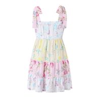 Women's Strap Dress Streetwear Strap Printing Sleeveless Ditsy Floral Color Block Above Knee Holiday Daily main image 5