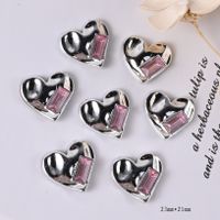 1 Piece Plastic Heart Shape Bow Knot Beads sku image 2