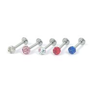 1 Piece Ear Cartilage Rings & Studs Simple Style Geometric 304 Stainless Steel Lip Rings main image 12