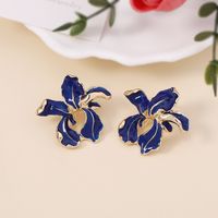 1 Pair Casual Elegant Flower Plating Zinc Alloy Ear Studs main image 5