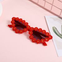 Casual Cute Flower Ac Cat Eye Full Frame Glasses sku image 7