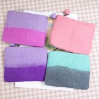 Unisex Animal Wool Felt Zipper Coin Purses main image 2