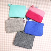 Unisex Animal Cartoon Wool Felt Zipper Coin Purses main image 5