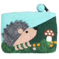 Unisex Animal Cartoon Wool Felt Zipper Coin Purses main image 2