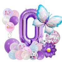 Casual Cute Letter Butterfly Aluminum Film Birthday Festival Balloons sku image 10