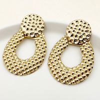 1 Pair Basic Modern Style Classic Style Round Flower Plating 304 Stainless Steel Gold Plated Drop Earrings main image 4