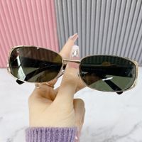 Simple Style Classic Style Color Block Pc Oval Frame Full Frame Glasses main image 3