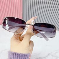 Simple Style Classic Style Color Block Pc Oval Frame Full Frame Glasses main image 1