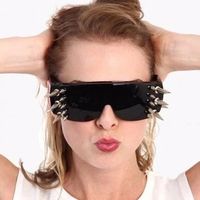 Hip-Hop Retro Solid Color Pc Special-Shaped Mirror Full Frame Glasses main image 3