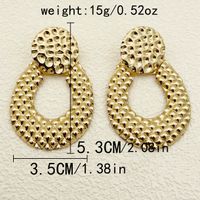 1 Pair Basic Modern Style Classic Style Round Flower Plating 304 Stainless Steel Gold Plated Drop Earrings sku image 4