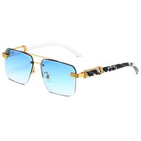 Simple Style Classic Style Color Block Pc Polygon Frameless Glasses sku image 6