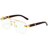 Simple Style Classic Style Color Block Pc Polygon Frameless Glasses sku image 9