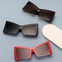Simple Style Classic Style Solid Color Pc Special-Shaped Mirror Half Frame Glasses main image 2