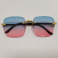 Simple Style Classic Style Color Block Pc Square Frameless Glasses sku image 7