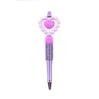 1 Piece Heart Shape Rose Learning Daily PVC Cute Ballpoint Pen main image 5