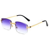 Simple Style Classic Style Color Block Pc Square Frameless Glasses sku image 8