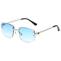 Simple Style Classic Style Color Block Pc Square Frameless Glasses sku image 4