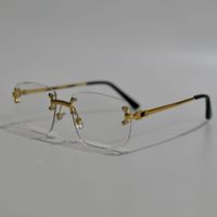Simple Style Classic Style Color Block Pc Square Frameless Glasses sku image 6