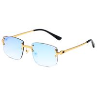 Simple Style Classic Style Color Block Pc Square Frameless Glasses sku image 13