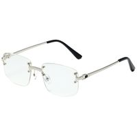 Simple Style Classic Style Color Block Pc Square Frameless Glasses sku image 5