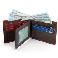 Men's Star Solid Color Microfiber Open Small Wallets main image 8