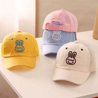 Niños Unisex Estilo De Dibujos Animados Dulce Estilo Simple Conejo Letra Bordado Gorra De Beisbol main image 4