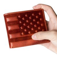 Men's Star Solid Color Microfiber Open Small Wallets main image 9