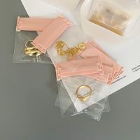 Simple Style Solid Color PVC Jewelry Packaging Bags main image 1
