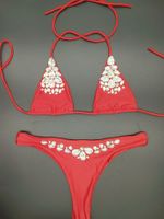 Women's Solid Color 2 Pieces Set Bikinis Swimwear main image 4