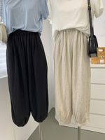 Women's Holiday Outdoor Vintage Style Solid Color Full Length Casual Pants main image 5