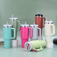 Casual Retro Solid Color 201 Stainless Steel 304 Stainless Steel Thermos Cup 1 Piece main image 6