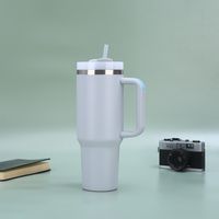 Casual Retro Solid Color 201 Stainless Steel 304 Stainless Steel Thermos Cup 1 Piece sku image 8