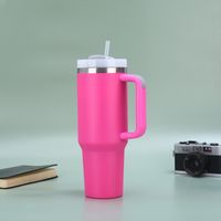 Casual Retro Solid Color 201 Stainless Steel 304 Stainless Steel Thermos Cup 1 Piece sku image 3