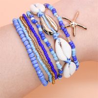 Casual Beach Starfish Shell Alloy Seed Bead Beaded Women's Bracelets sku image 5