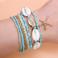 Casual Beach Starfish Shell Alloy Seed Bead Beaded Women's Bracelets main image 1