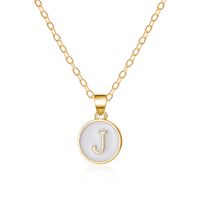 Wholesale Jewelry Casual Simple Style Letter Alloy Enamel Plating Pendant Necklace sku image 10