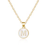 Wholesale Jewelry Casual Simple Style Letter Alloy Enamel Plating Pendant Necklace sku image 13