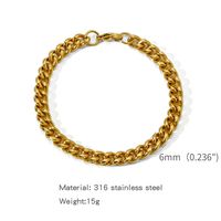 Simple Style Solid Color 316 Stainless Steel  Plating Unisex Bracelets sku image 11
