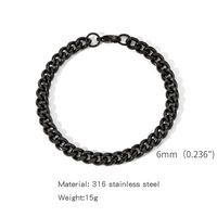 Simple Style Solid Color 316 Stainless Steel  Plating Unisex Bracelets sku image 13