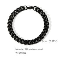 Simple Style Solid Color 316 Stainless Steel  Plating Unisex Bracelets sku image 22