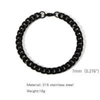 Simple Style Solid Color 316 Stainless Steel  Plating Unisex Bracelets sku image 18