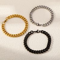 Simple Style Solid Color 316 Stainless Steel  Plating Unisex Bracelets main image 3
