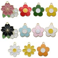 1 Piece 19 * 21mm 20*22MM 25*25mm Alloy Flower Polished Pendant main image 5