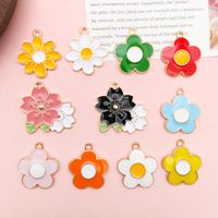 1 Piece 19 * 21mm 20*22MM 25*25mm Alloy Flower Polished Pendant main image 1